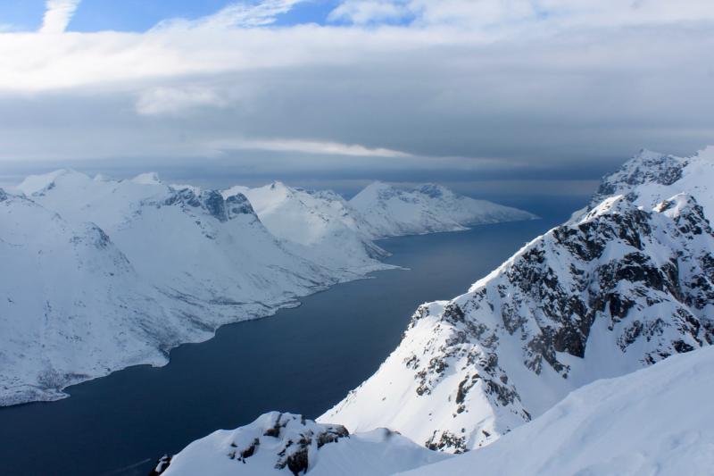 Voyage ski de randonnée Alpes de Lyngen (Norvège) en train